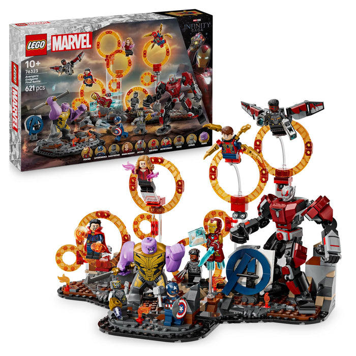 LEGO Marvel Avengers: Endgame Final Battle Building Toy with a Thanos Figure, Ant-Man Mech & 9 Minifigures incl. Captain America, Black Panther, Iron Man & Doctor Strange - Gift for Boys & Girls 76323