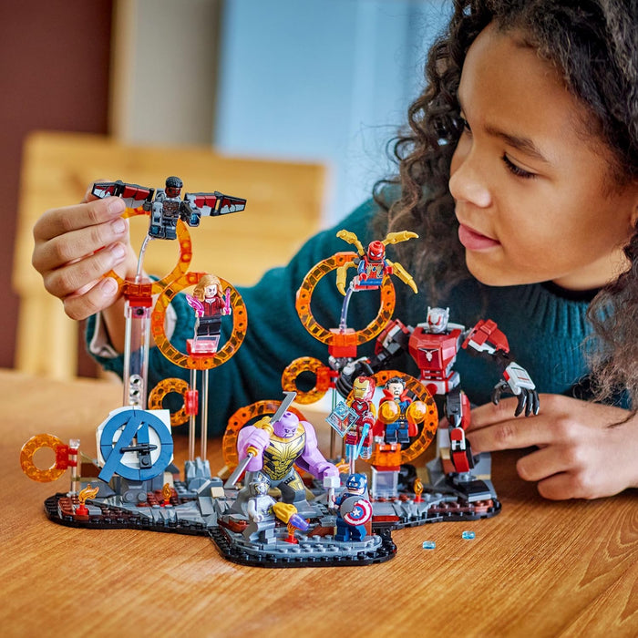 LEGO Marvel Avengers: Endgame Final Battle Building Toy with a Thanos Figure, Ant-Man Mech & 9 Minifigures incl. Captain America, Black Panther, Iron Man & Doctor Strange - Gift for Boys & Girls 76323