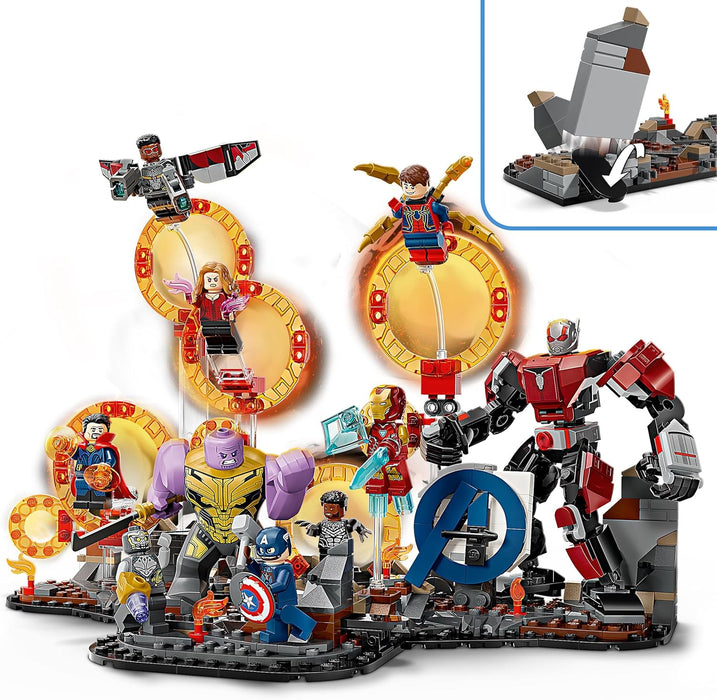 LEGO Marvel Avengers: Endgame Final Battle Building Toy with a Thanos Figure, Ant-Man Mech & 9 Minifigures incl. Captain America, Black Panther, Iron Man & Doctor Strange - Gift for Boys & Girls 76323