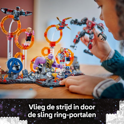 LEGO ǀ Marvel Avengers: Endgame Eindstrijd Bouwbare Superheldenset voor Kinderen, 10 Figuren Waaronder Iron Man, Black Panther en Iron Spider, Cadeau voor Jongens en Meisjes 76323