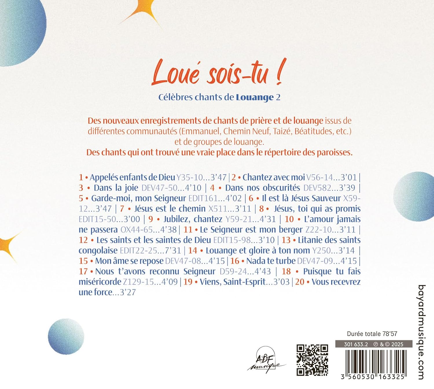 Loué sois-tu ! Vol. 2: Célèbres chants de Louange