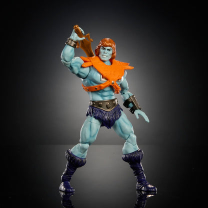Masters of the Universe Masterverse Actionfigur, Vintage Collection Faker, ca. 18 cm großer Motu blauhäutiger Roboter He-Man Bösewicht mit Zubehör, JBP94