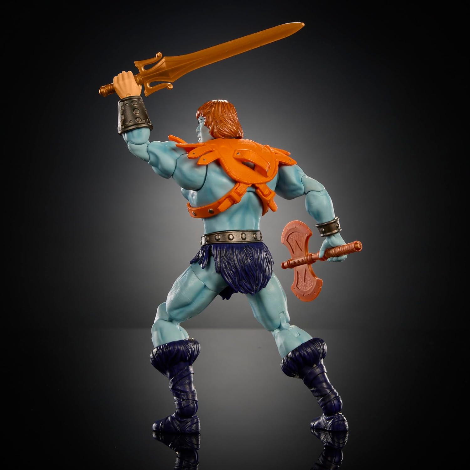 Masters of the Universe Masterverse Actionfigur, Vintage Collection Faker, ca. 18 cm großer Motu blauhäutiger Roboter He-Man Bösewicht mit Zubehör, JBP94