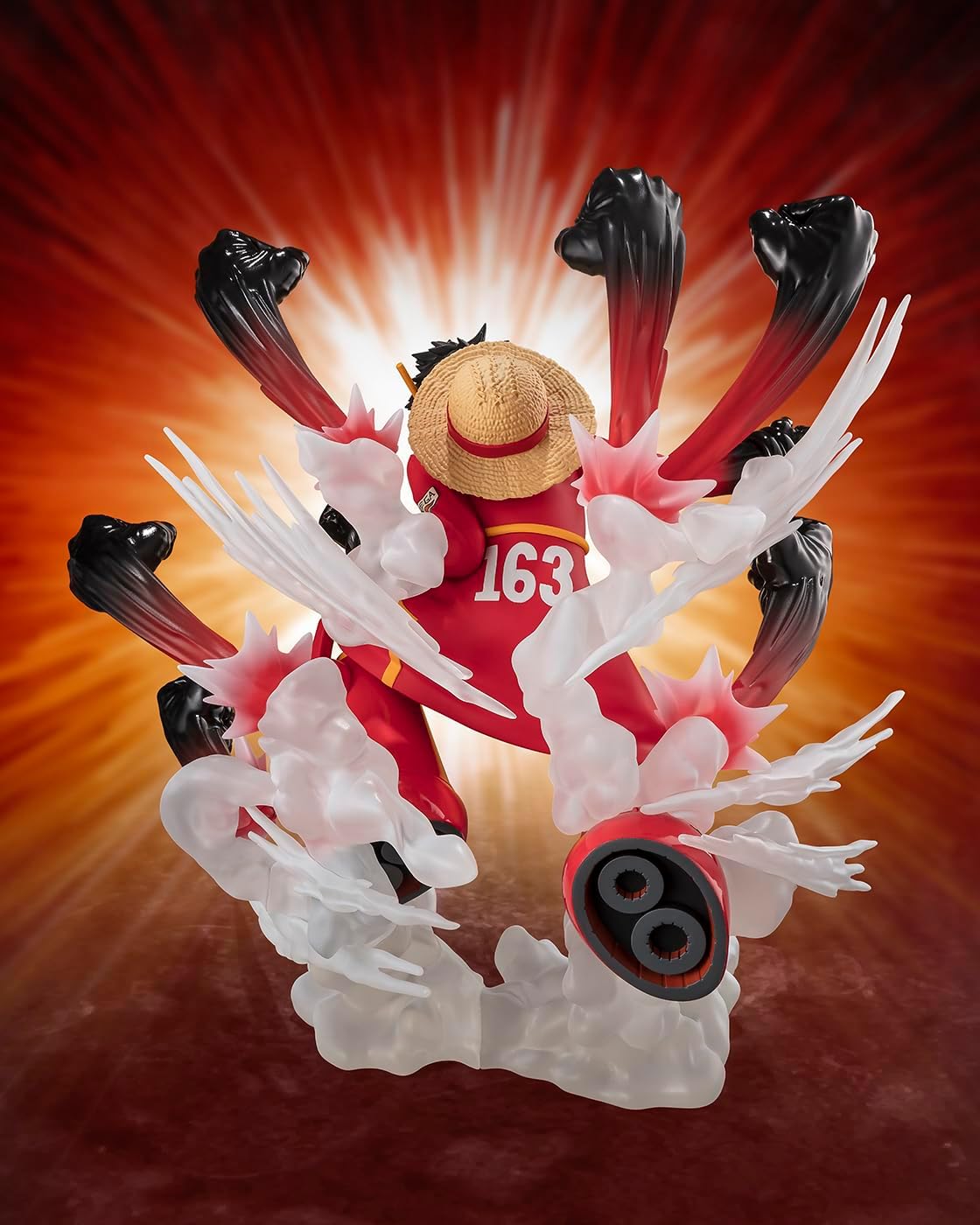 One Piece Figuarts Zero Extra Battle Pvc Statue Monkey D. Luffy -Gum Gum Hawk Gatling- 19 Cm