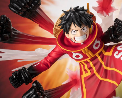 One Piece Figuarts Zero Extra Battle Pvc Statue Monkey D. Luffy -Gum Gum Hawk Gatling- 19 Cm