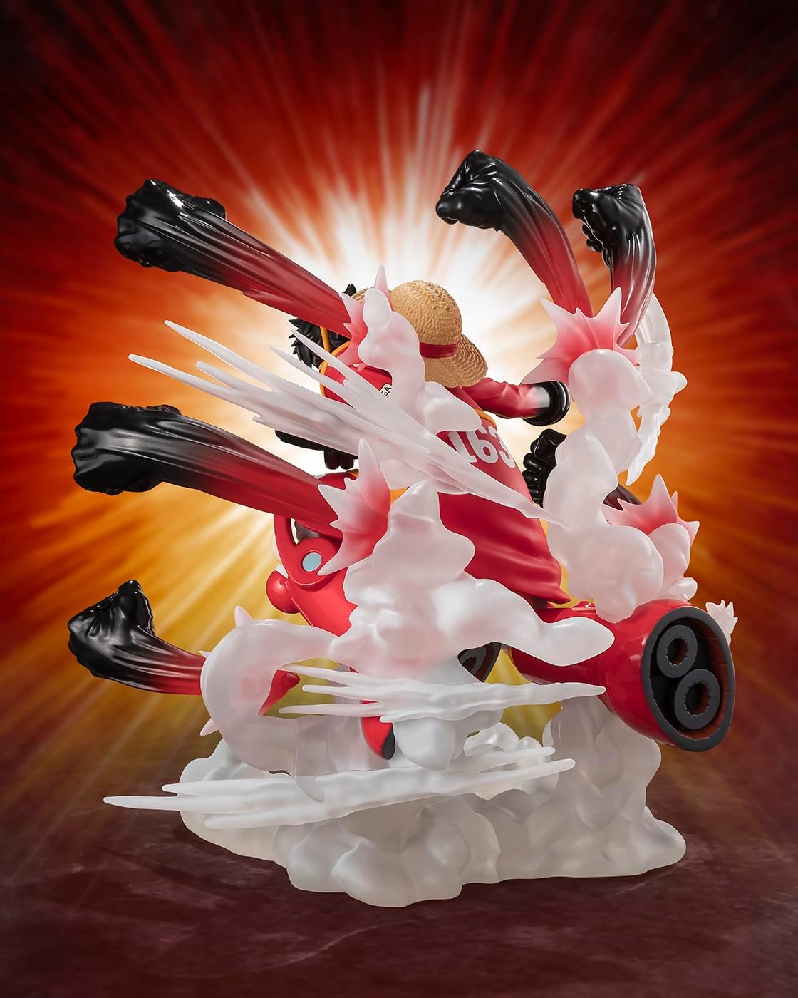 One Piece Figuarts Zero Extra Battle Pvc Statue Monkey D. Luffy -Gum Gum Hawk Gatling- 19 Cm