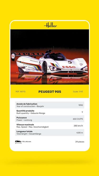 Heller - 1/43 Peugeot 905 (02/25) *