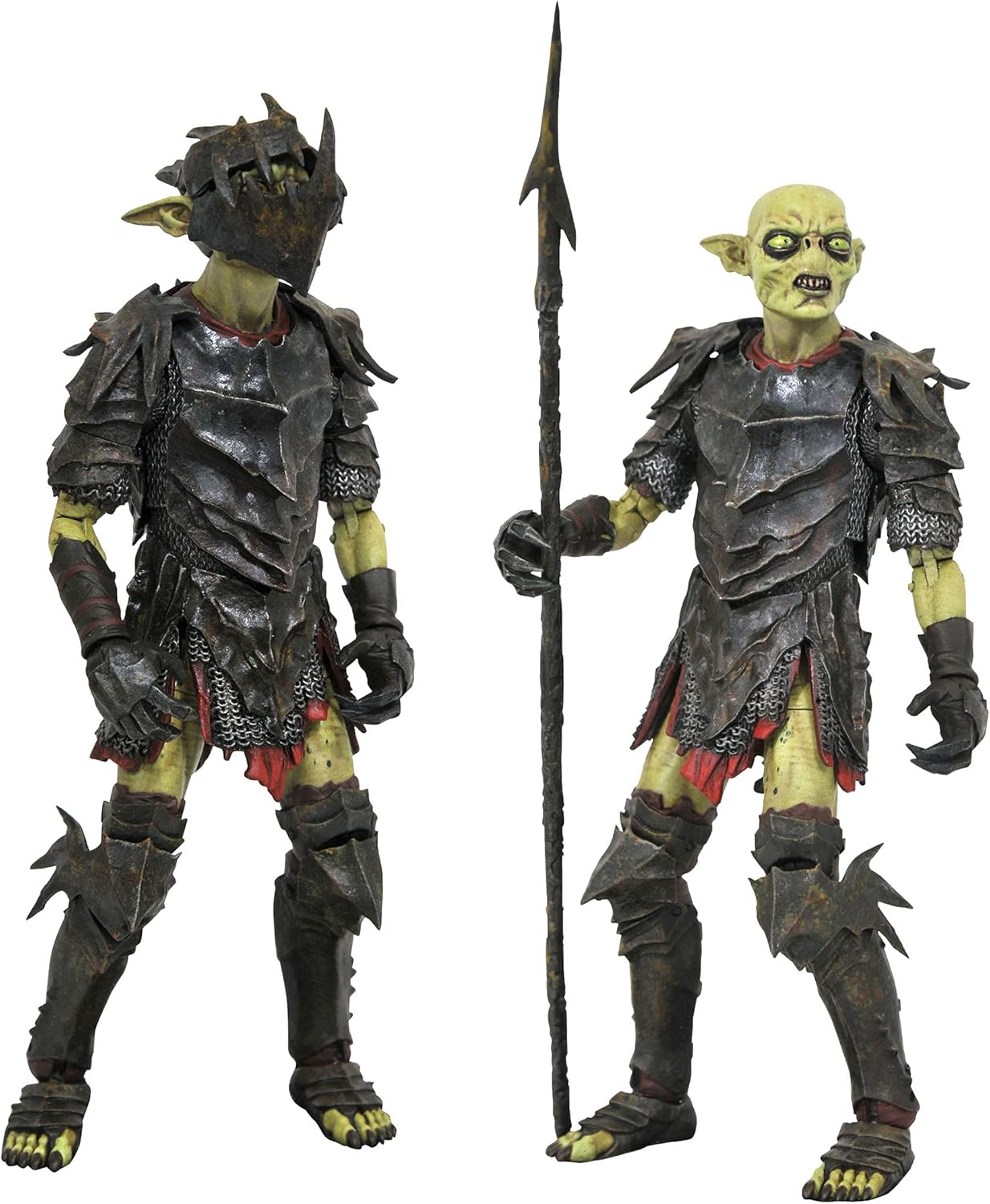 Diamond Select Toys The Lord of The Rings Series 3 7-Inch Orc Deluxe Action Figure with Accessories and Multiple Points of Articulation