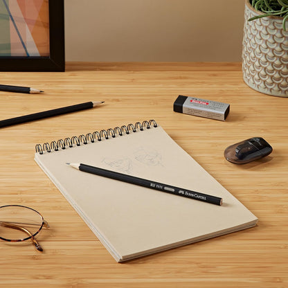 Faber-Castell 111183 Juego de examen 3 Lápices de grafito HB, goma y sacapuntas