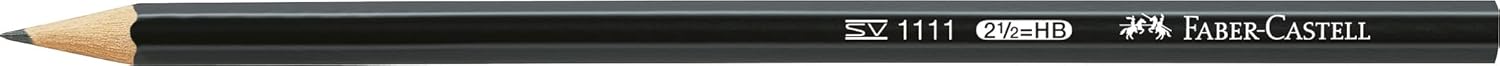 Faber-Castell 111183 Juego de examen 3 Lápices de grafito HB, goma y sacapuntas