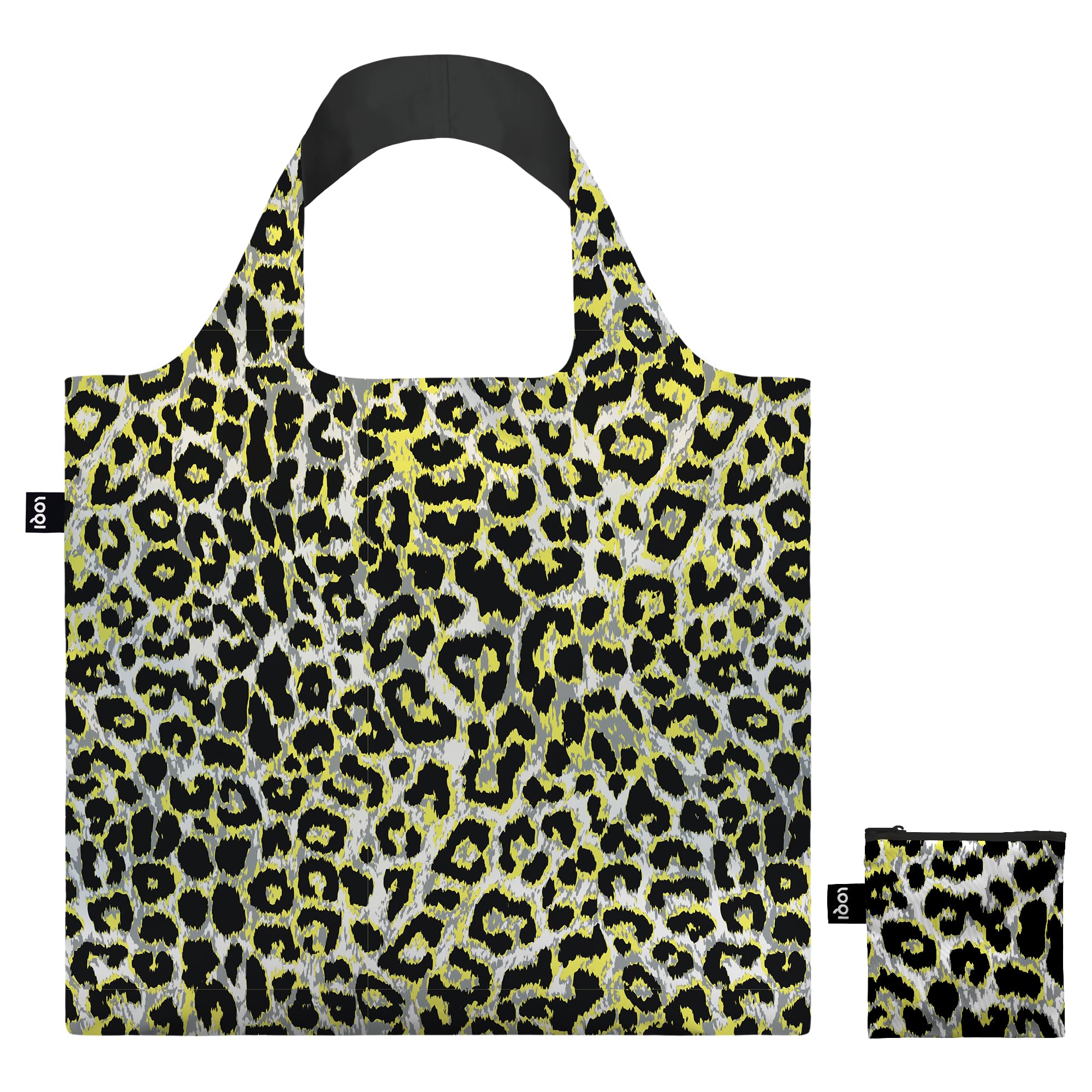 LEOPARD Sunset Recycled Bag, yellow, Large