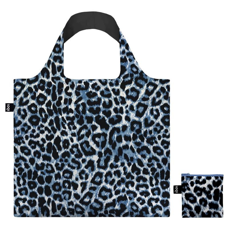 LEOPARD Twilight Recycled Bag, blue, Large