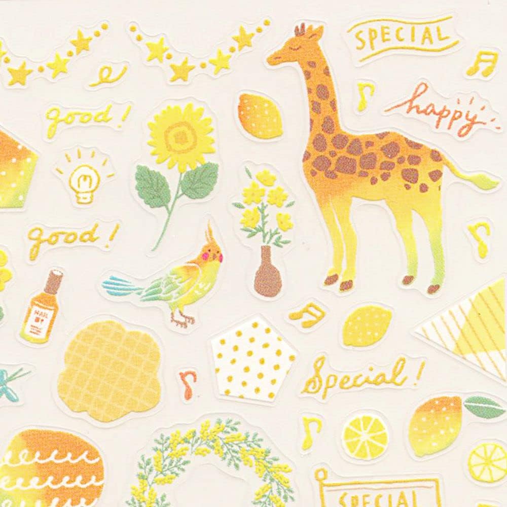 82559006 Notebook Sticker/Sticker, Peel and Stick Single Color Sticker, Yellow