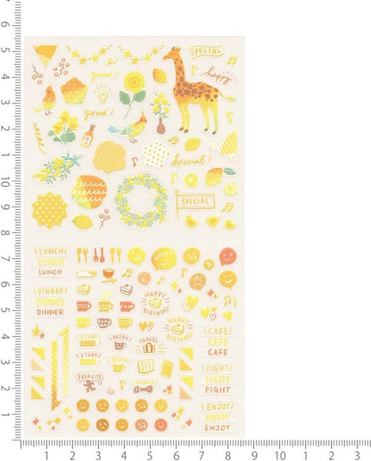 82559006 Notebook Sticker/Sticker, Peel and Stick Single Color Sticker, Yellow
