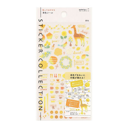 82559006 Notebook Sticker/Sticker, Peel and Stick Single Color Sticker, Yellow