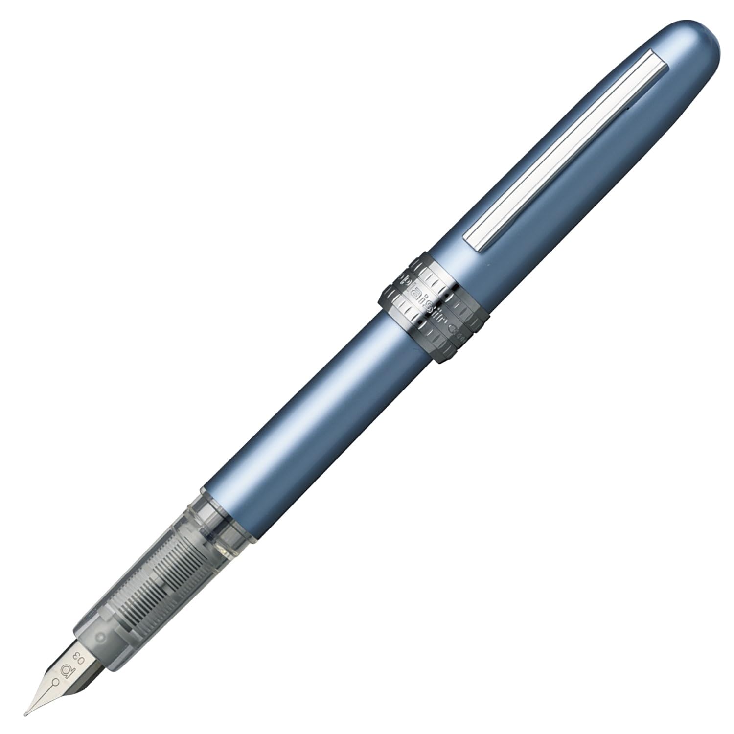 Platinum Plaisir Fountain Pen Pgb-1000 Frosty Blue Fine