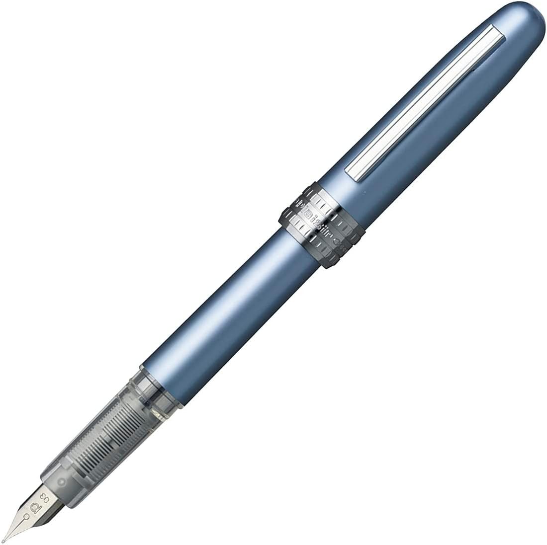 Platinum Plaisir Fountain Pen Pgb-1000 Frosty Blue Fine