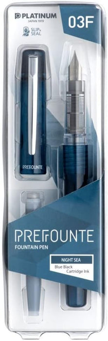 PLATINUM Prefounte Night Sea Penna stilografica (sottile