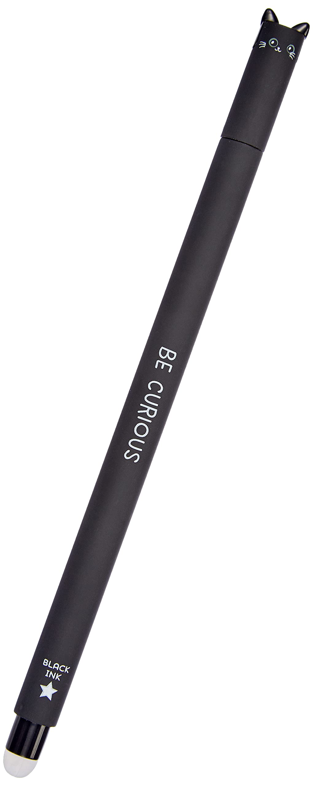 Legami Erasable Gel Pen, Thermosensitive Ink, 0.7 mm Tip Diameter, 15 cm Length, Black ink