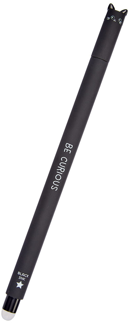 Legami Erasable Gel Pen, Thermosensitive Ink, 0.7 mm Tip Diameter, 15 cm Length, Black ink