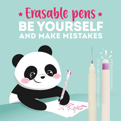 Legami Erasable Gel Pen, Ball on the End for Removing Ink Without Consuming the Paper, Blue Heat-Sensitive Ink, Tip Diameter 0.7 mm, Shark Theme
