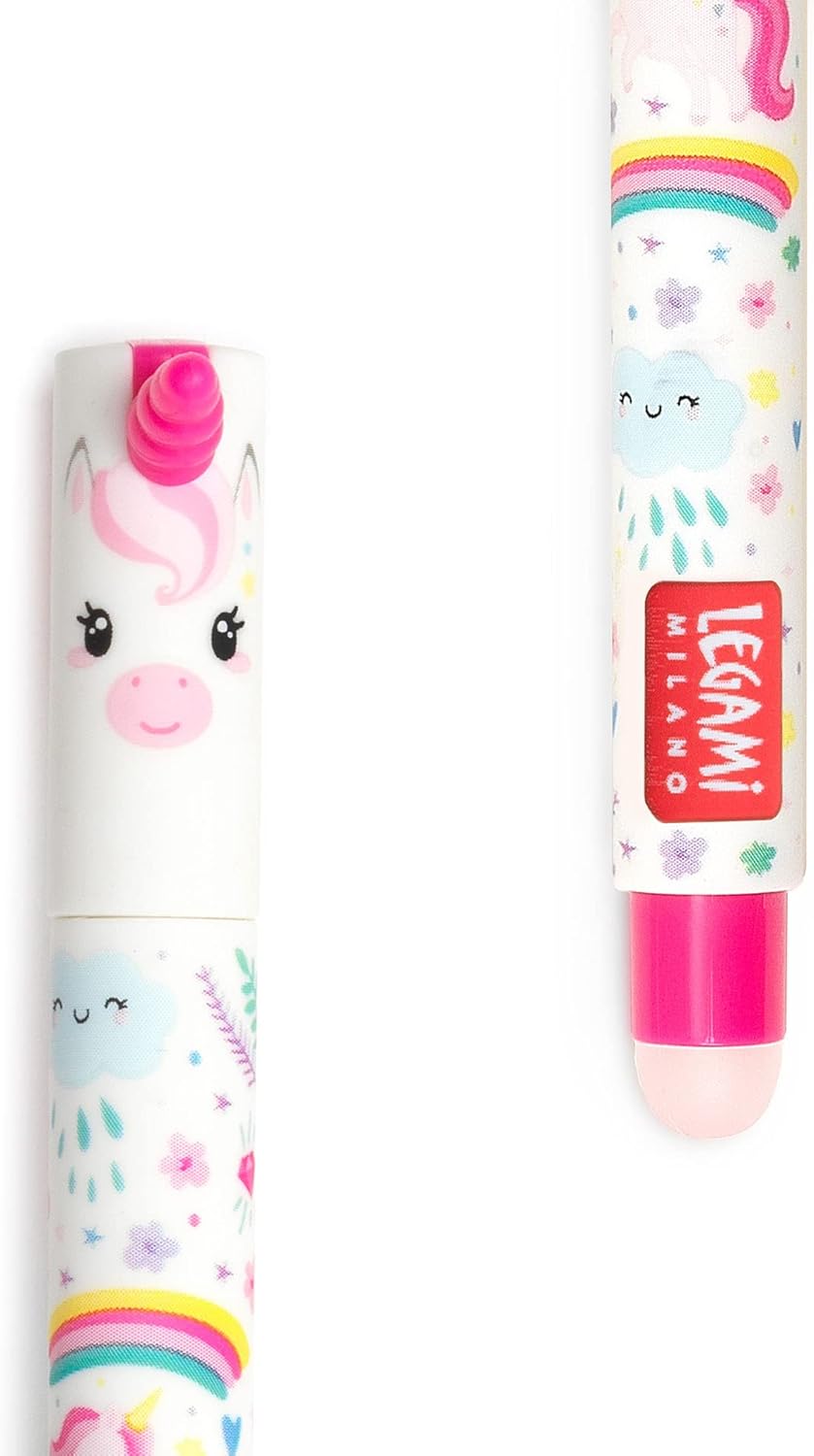 Legami Erasable Gel Pen – Ball at the End to Remove Ink Without Using the Foil
