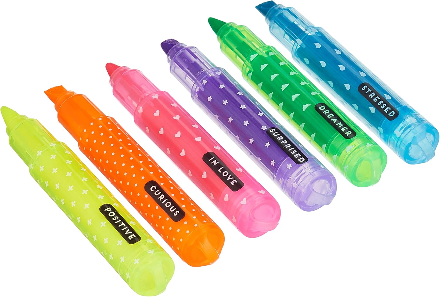 Legami - Set of 6 mini highlighters Teddy's Mood, 6 pieces (1 pack