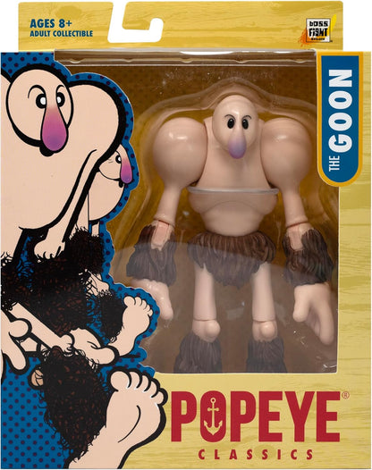 Boss Fight Studio Popeye Classics The Goon Action Figure - Personaggio da collezione altamente articolato e personalizzabile con accessori tra cui mazza e mani alternative - scala 1:12