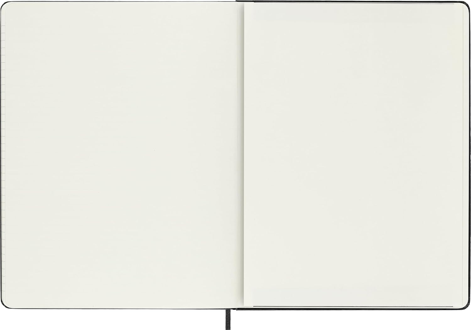 Moleskine Smart Pro Kalender 2026, für das Smart Writing Set 12 Monate Wochen Notizkalender, 1 W = 2 S, vertikal, XL, fester Einband, schwarz
