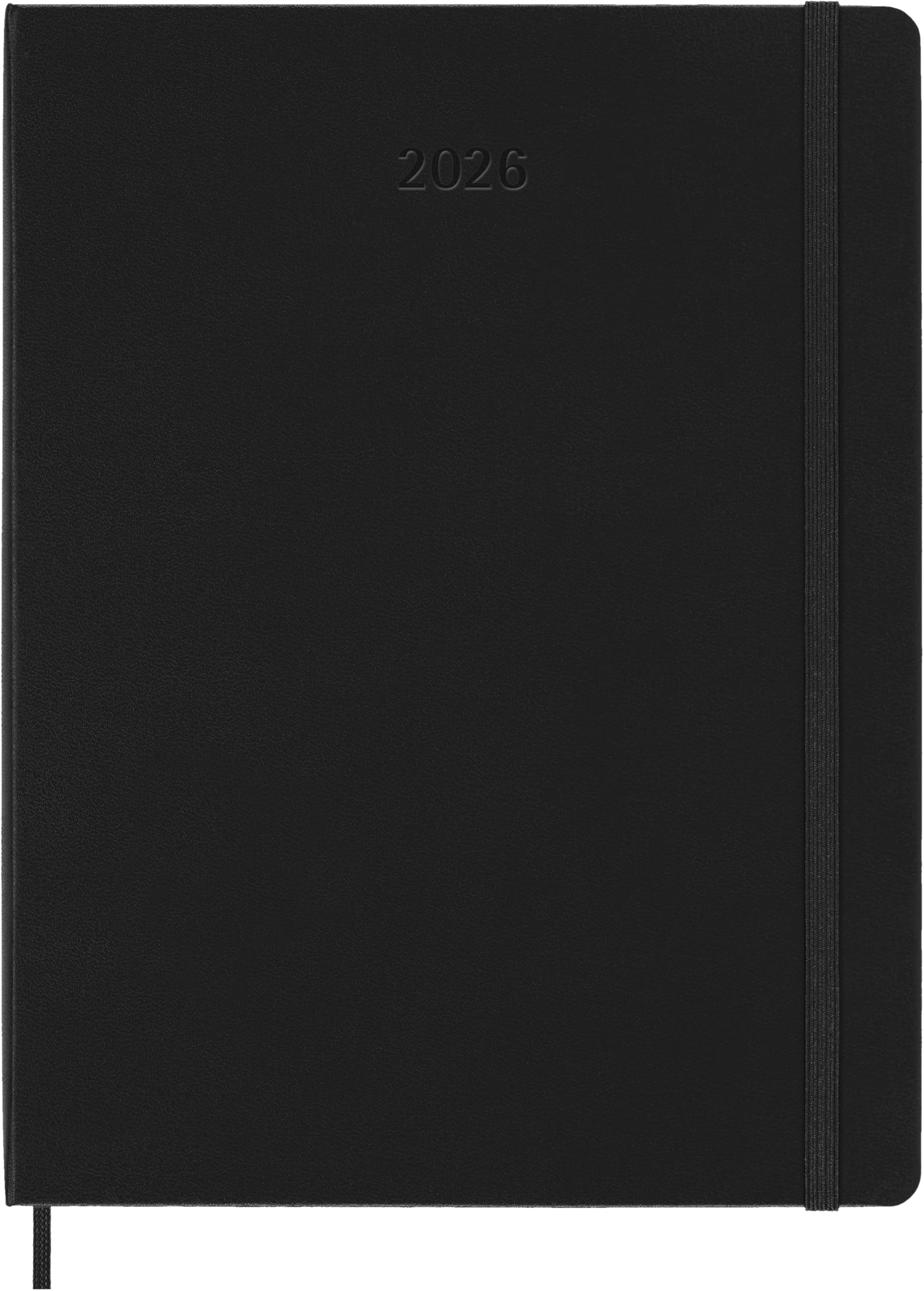 Moleskine Smart Pro Kalender 2026, für das Smart Writing Set 12 Monate Wochen Notizkalender, 1 W = 2 S, vertikal, XL, fester Einband, schwarz