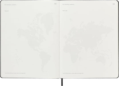 Moleskine Smart Pro Kalender 2026, für das Smart Writing Set 12 Monate Wochen Notizkalender, 1 W = 2 S, vertikal, XL, fester Einband, schwarz