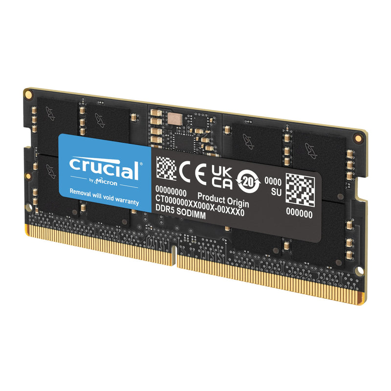 Crucial DDR5 RAM 64GB 5600MHz SODIMM, Laptop Computer Memory, Mini PC, High Performance RAM (or 5200MHz, 4800MHz), CL46 - CT64G56C46S5