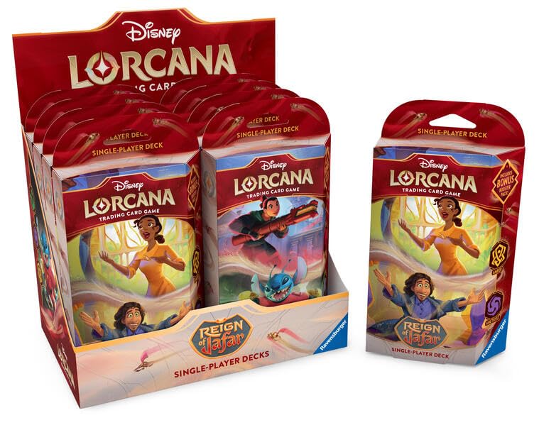 Disney Lorcana: Reign of Jafar - Starter Deck Display mit 8 Starter Decks (Englisch