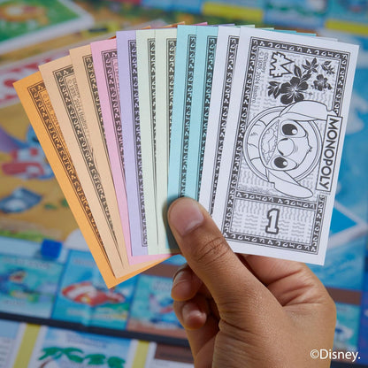 Monopoly Stitch, Brettspiel, 2 bis 4 Spieler, 30 Minuten, Disney Lilo & Stitch Edition, ab 8 Jahren