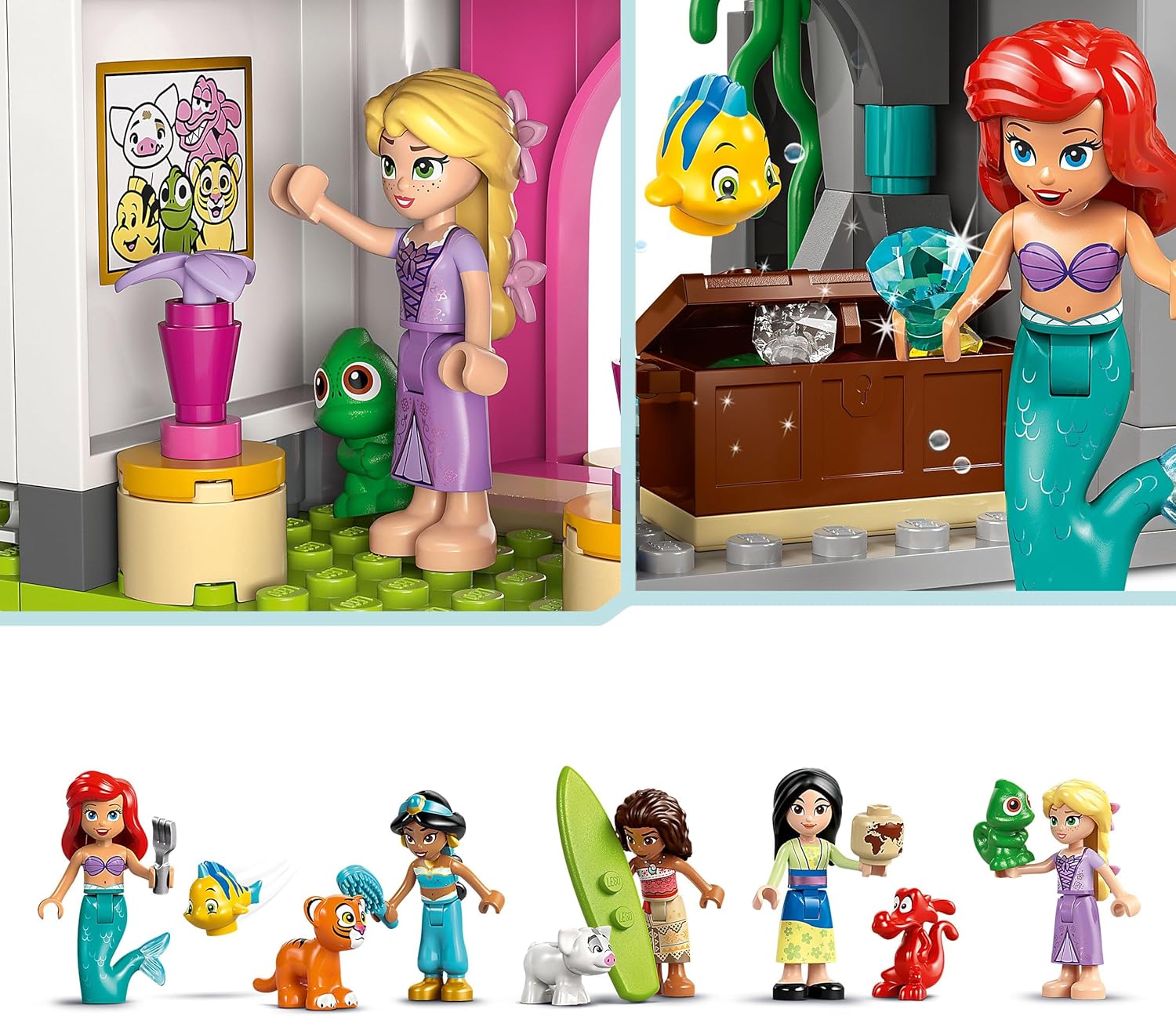 Lego: 43267 - Disney Princess - Castello Della Principessa E Animali Reali