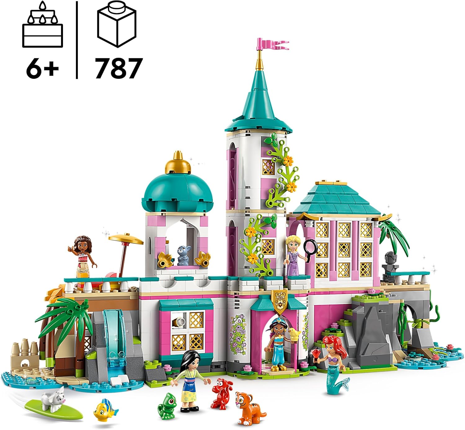 Lego: 43267 - Disney Princess - Castello Della Principessa E Animali Reali