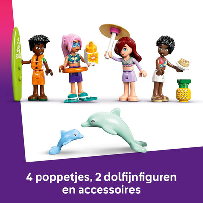 LEGO Friends Avontuurlijke Bootreis – Bouwpakket Met Boot Speelgoed Met Draaiend Zeil, 4 Poppetjes en 2 Dolfijnen Dieren Figuren Plus Accessoires Verjaardagscadeau voor Meisjes Vanaf 8 Jaar – 42664