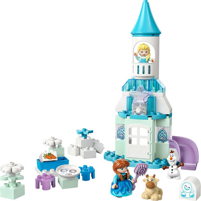 LEGO DUPLO │ Disney Anna en Elsa's Frozen Kasteelfeest Bouwbaar en Educatief Speelgoed met 5 Figuren incl. Olaf & Baby Sven - Cadeau voor Peuters vanaf 2 Jaar, Meisjes & Jongens 10455