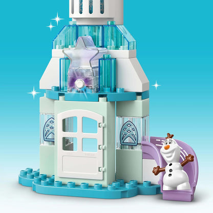 LEGO DUPLO │ Disney Anna en Elsa's Frozen Kasteelfeest Bouwbaar en Educatief Speelgoed met 5 Figuren incl. Olaf & Baby Sven - Cadeau voor Peuters vanaf 2 Jaar, Meisjes & Jongens 10455