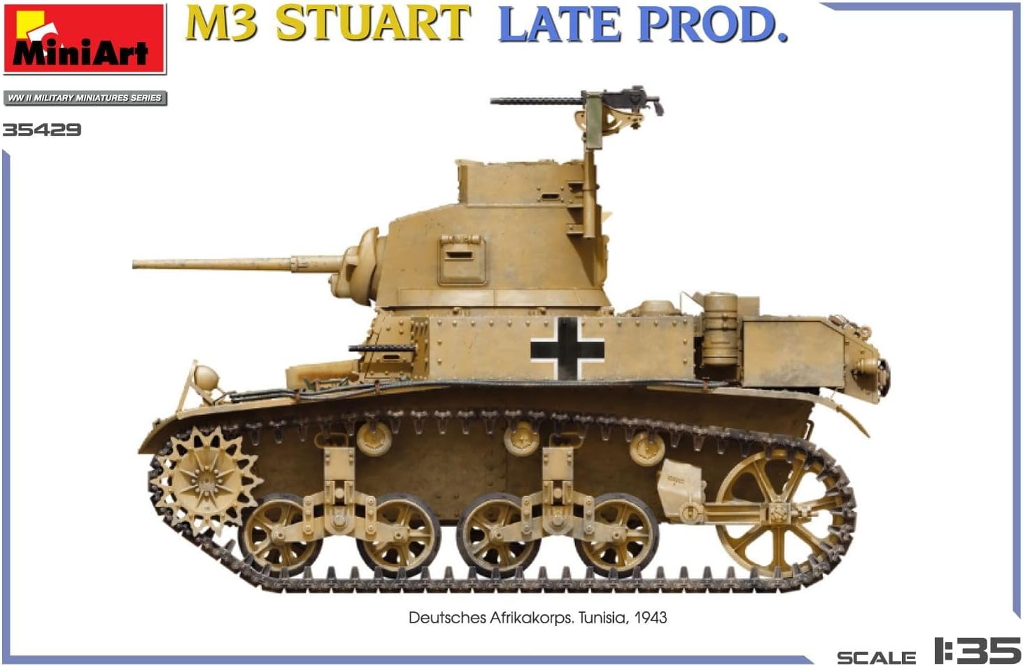 Miniart 1:35 - M3 Stuart Late Prod (Int Kit