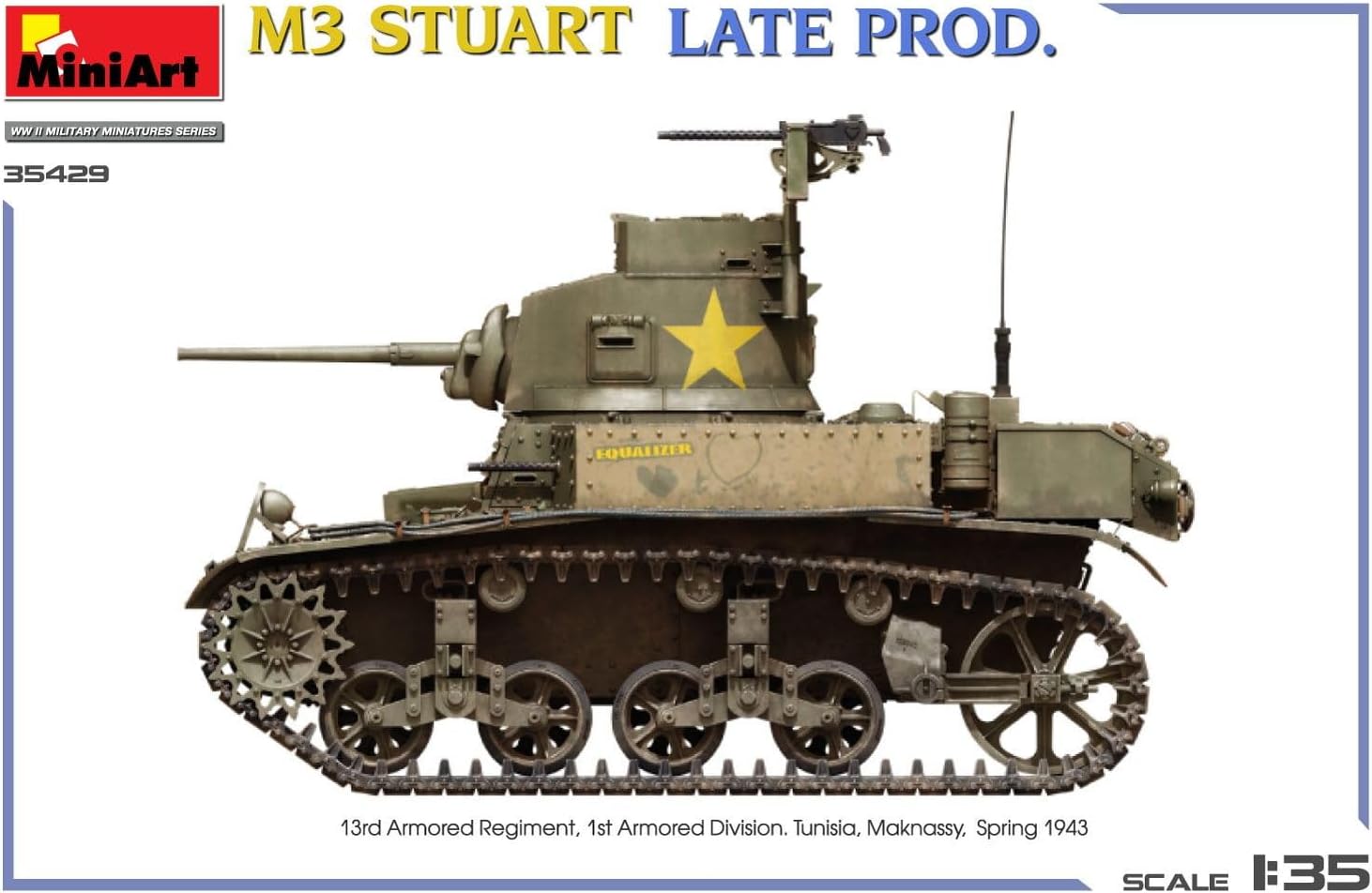 Miniart 1:35 - M3 Stuart Late Prod (Int Kit
