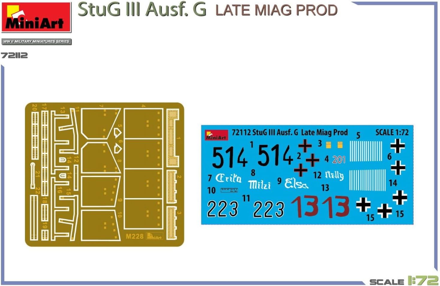 Miniart 1:72 - StuH 42 Ausf. G Late Miag Prod