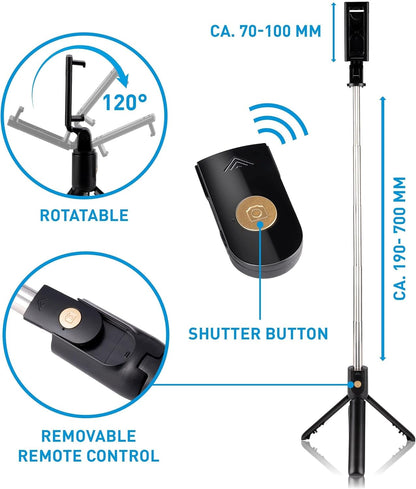 Selfiestick met Statief en Bluetooth