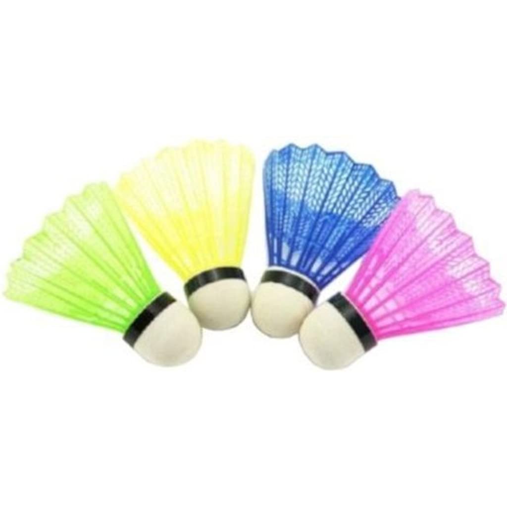 Confezione da 5 volani in plastica, colori assortiti, codice prodotto: BE-45345