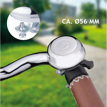 Dunlop Campanelli classici per bicicletta, 56 mm, argento