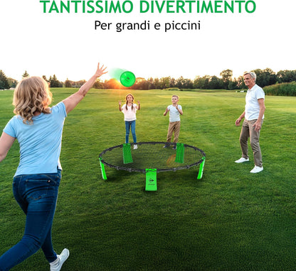 Dunlop Spyderball - Palla, pompa e borsa da viaggio incluse - Massimo 4 giocatori. 4 giocatori - Adatto per Spikeball