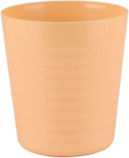 alpina Plastic Drinking Cups 230ml Small Drinking Tumblers Reusable Stackable Glasses for Kids Picnic Parties Outdoor BBQ Travel Kitchen, Assorted Pastel Colours