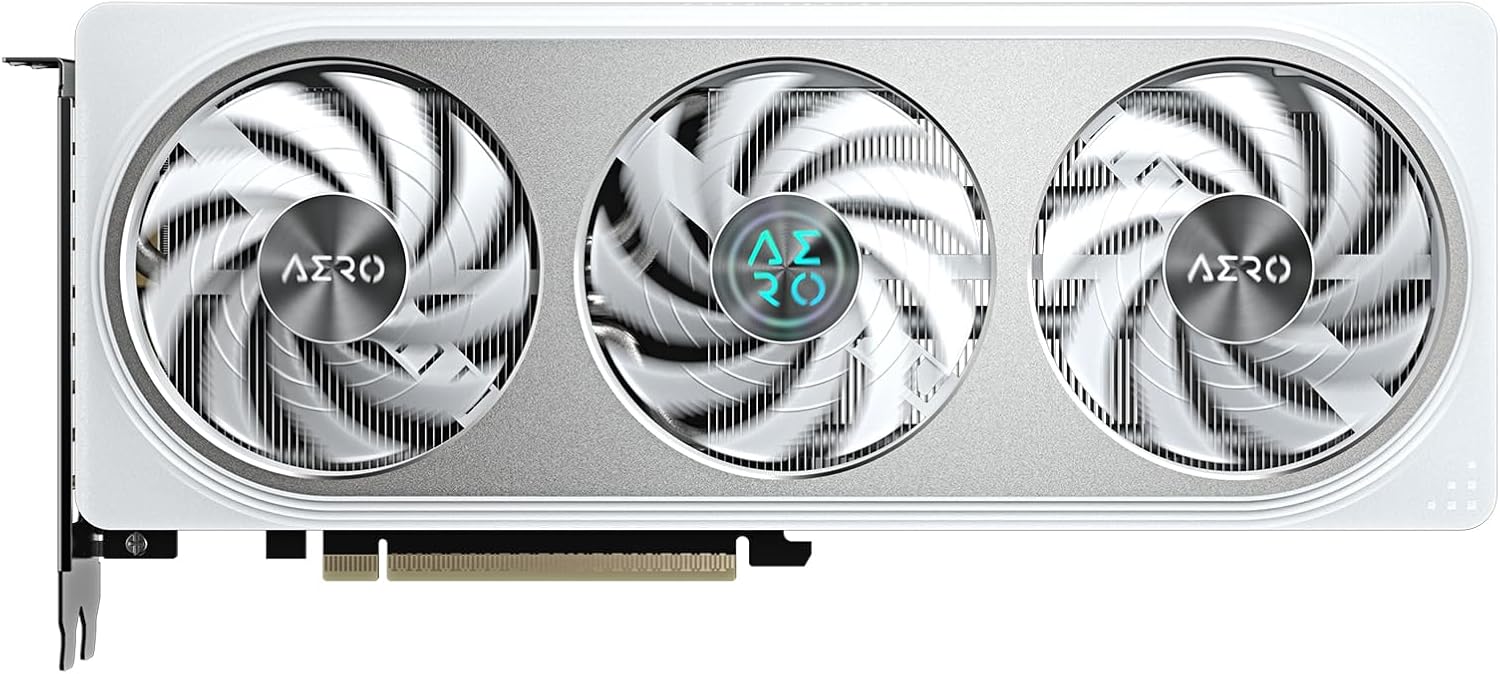 Gigabyte GeForce RTX 5060 AERO OC 8G Graphics Card - 8GB GDDR7, 128bit, PCI-E 5.0, 2595 MHz Core Clock, 3 x DisplayPort, 1 x HDMI, GV-N5060AERO OC-8GD