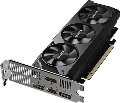 Gigabyte GeForce RTX 5060 OC Low Profile 8G Graphics Card - 8GB GDDR7, 128bit, PCI-E 5.0, 2512 MHz Core Clock, 3 x DisplayPort, 1 x HDMI, GV-N5060OC-8GL