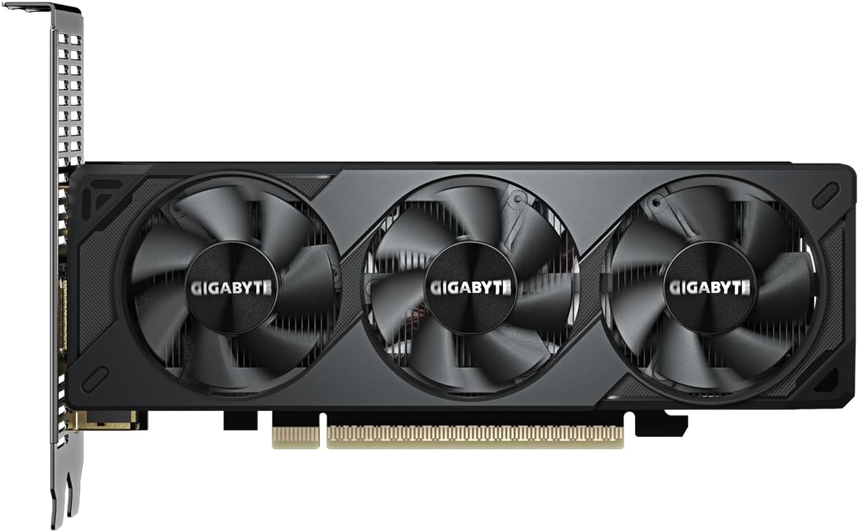Gigabyte GeForce RTX 5060 OC Low Profile 8G Graphics Card - 8GB GDDR7, 128bit, PCI-E 5.0, 2512 MHz Core Clock, 3 x DisplayPort, 1 x HDMI, GV-N5060OC-8GL